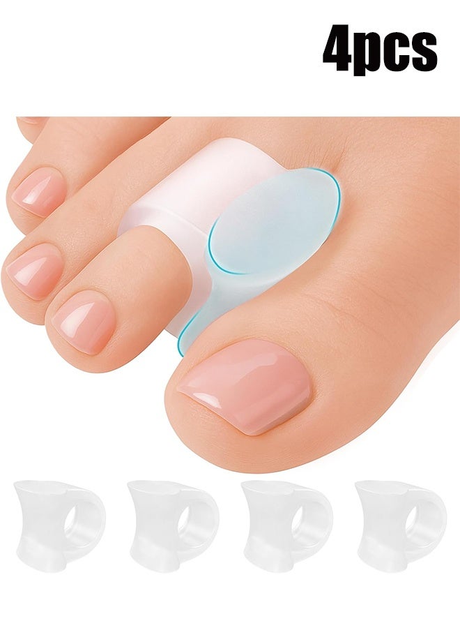 واي جيه فواصل أصابع القدم المكونة من 4 أجزاء، فاصل أصابع القدم مع ملحق الجل لعلاج البروزات، لتصحيح القدم المعوجة، فاصل أصابع القدم للعناية بالقدم - Image 1