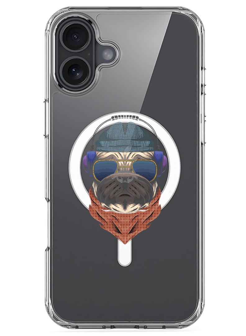 Theodor Magnetic Case for Apple iPhone 17 Compatible with MagSafe Wireless Charging, Shockproof Phone Bumper Cover - swag bull dog - Image 1