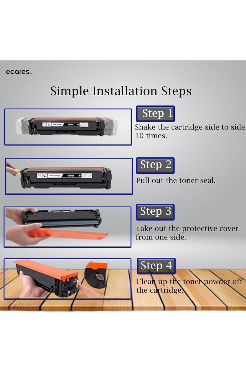 ECARES® 55A CE255A Toner Cartridge Compatible with Hp LaserJet P3015, P3015dn, Pro 500 MFP M521, MFP M521dn, Enterprises 500 MFP M525dn, MFP M525fdn (Black) - Image 3