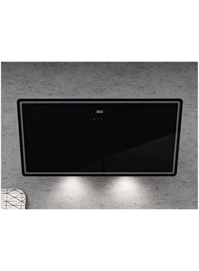 فرانك شفاط فرانكي بلت إن، 90 سم، زجاج أسود، 550 م³/ساعة ، FPJ 915 V BK/DG A - Image 5