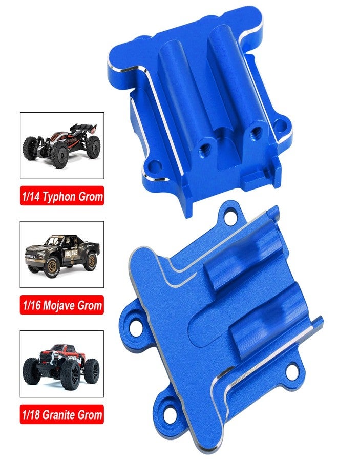 POLANTA 2Pcs Diff Cover Set Aluminum Upgrade Parts for Arrma 1/18 Granite Grom, 1/14 Typhon Grom(Blue) - Image 3
