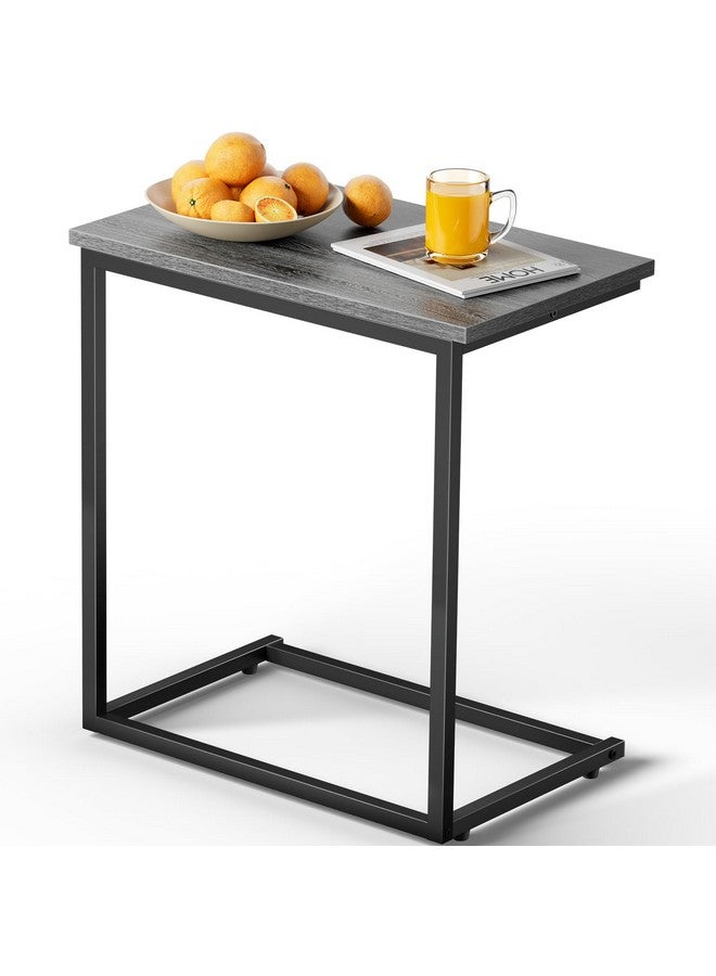 Pipishell Pipishell C Shaped End Table 27 inches High, Side Table for Couch Slide Under, C Table Sofa Side End Table for Living Room  - Image 1