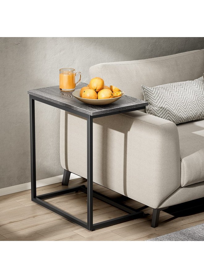 Pipishell Pipishell C Shaped End Table 27 inches High, Side Table for Couch Slide Under, C Table Sofa Side End Table for Living Room  - Image 3