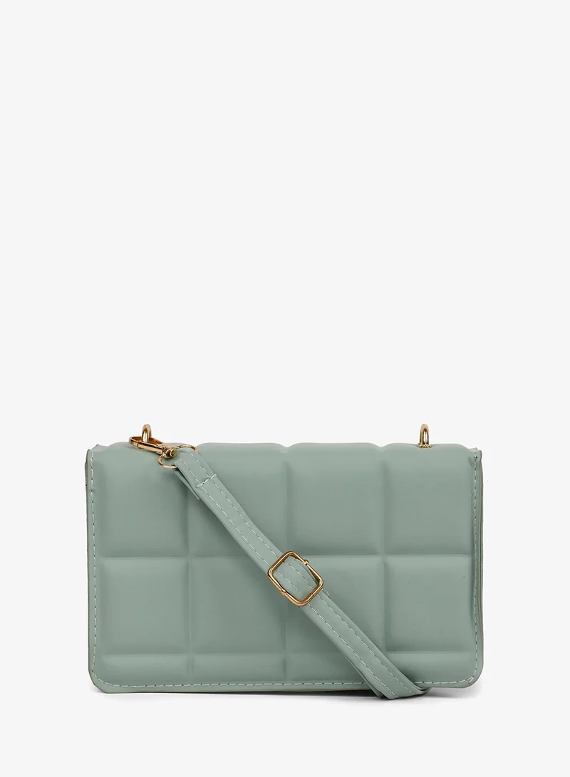 Haute Sauce Clara Green Cross Body Bag
