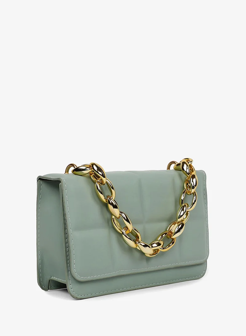 Haute Sauce Clara Green Cross Body Bag
