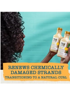 MAUI MOISTURE Maui Moisture Strength & Length + Castor & Neem Oil Conditioner, Curly Hair Product for Dry, Damaged Hair, 13 Fl Oz  - Image 3