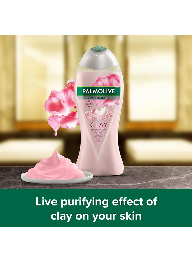 Palmolive Natural Clay Rejuvenation Rose Shower Gel Multicolour 500ml - Image 2