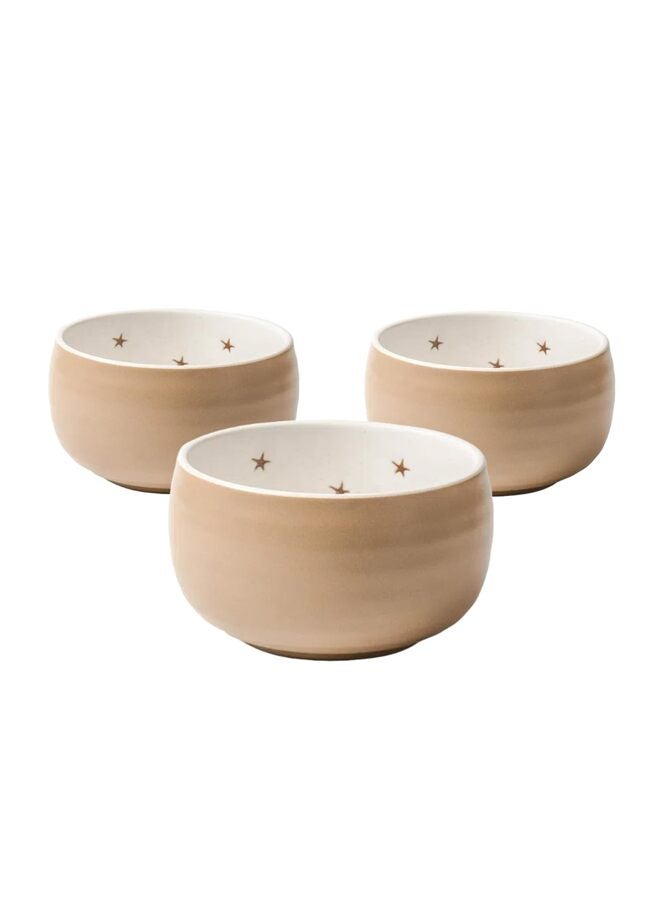 3 PCS Hand-Painted Cartoon Ceramic Breakfast Bowl, Serving Dishes for Entertaining, Small Serving Bowls for Side Dishes, Appetizers, Condiments - Image 1