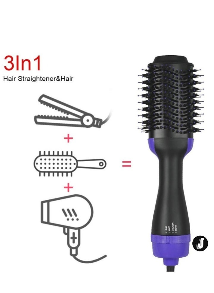 JAJEEK "NEW 3-in-1 Hot Air Brush – Effortless Straightening, Curling, and Drying for Smooth, Voluminous Hair" - Image 4