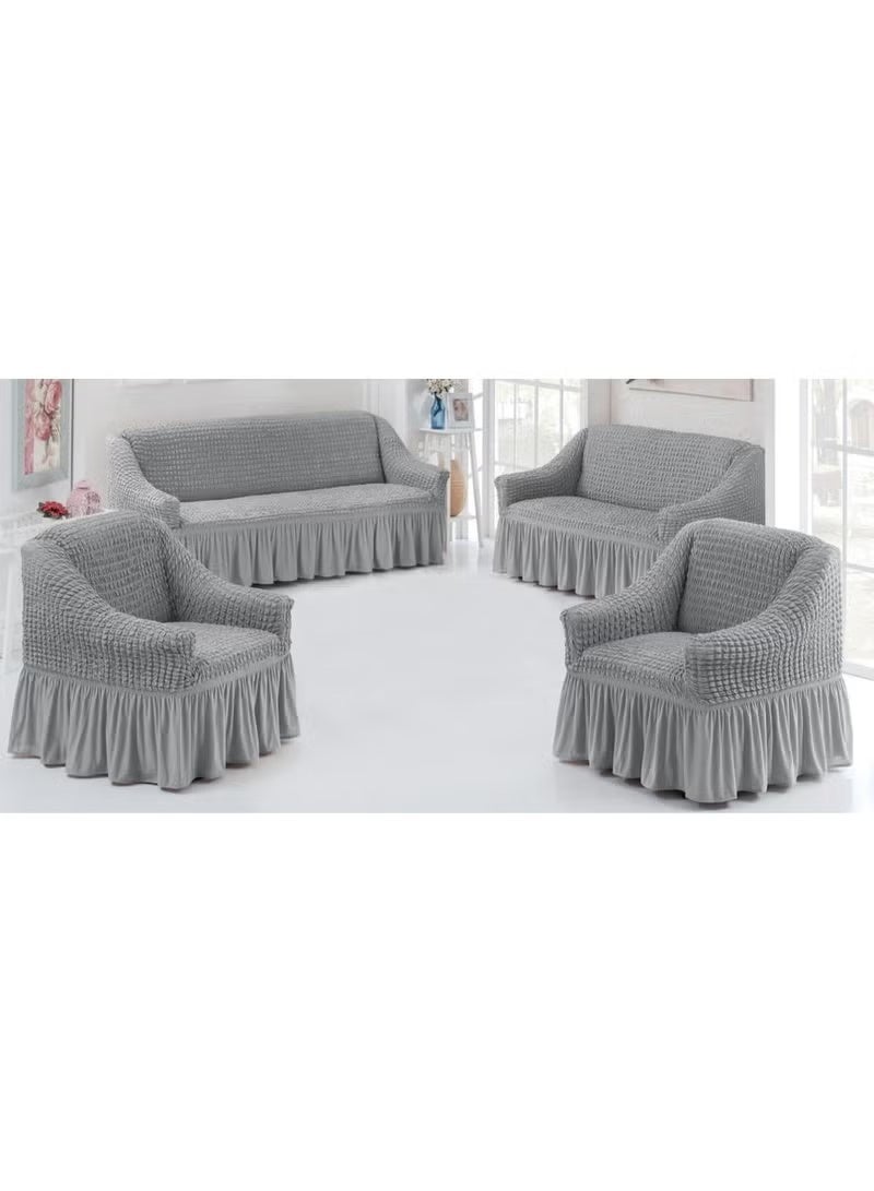 تلبيسات كنب وكراسي للمحافظه على نظافة كنبك جميله وراقيه الخامه قطن 100% طقم 4 قطع 1 ثلاثي 1 ثنائي2 مفرد