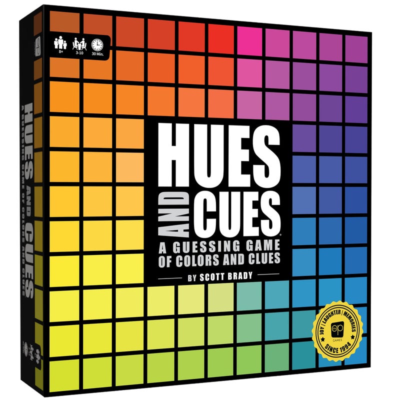 USAopoly HUES and CUES  Vibrant Color Guessing Board Game for 310 Players Ages 8 Connect Clues and Guess from 480 Color Squares - Image 2