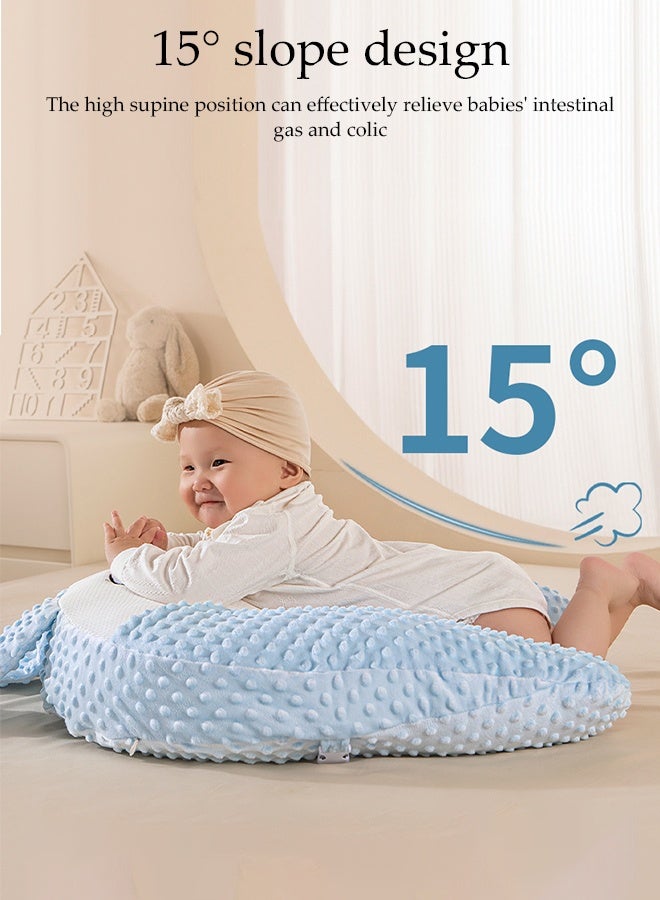 DUNISO Baby exhaust pillow,Nursing Pillow, Breastfeeding Pillows for Babies, Multifunctional Baby Exhaust Pillow, Toddler Look Up and Lying Pillows, Anti Reflux Crib Headrest,Prone Sleeping Soothing Baby Intestinal Flatulence Headrest - Image 4