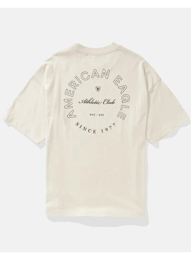 امريكان ايجل AE Oversized Logo Graphic T-Shirt