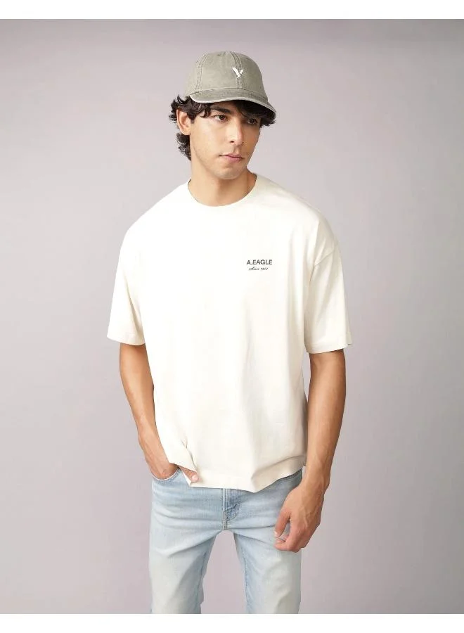 امريكان ايجل AE Oversized Logo Graphic T-Shirt
