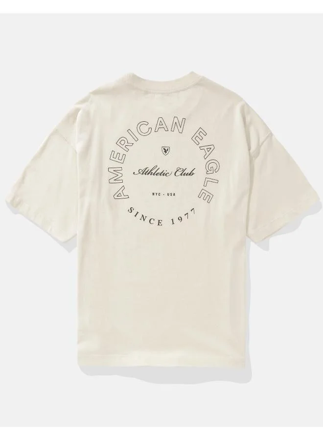 American Eagle AE Oversized Logo Graphic T-Shirt