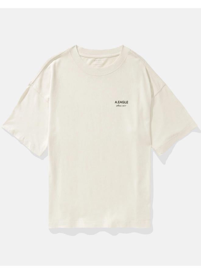 American Eagle AE Oversized Logo Graphic T-Shirt - Image 3
