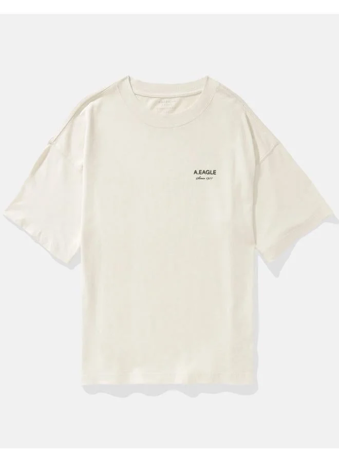 American Eagle AE Oversized Logo Graphic T-Shirt