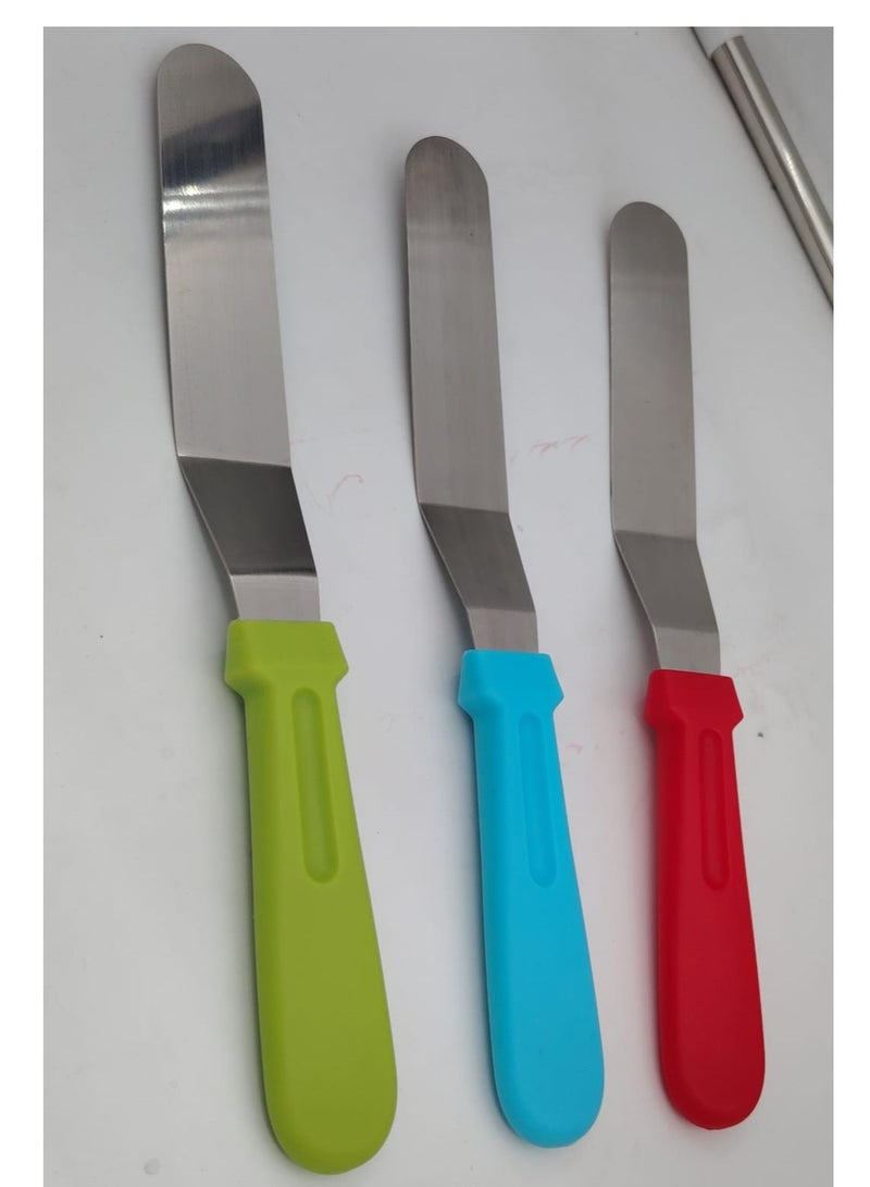 Stainless Steel Spatula Set, Baking Tools, Butter Scraper, Spatula, Cake Tools - Image 2