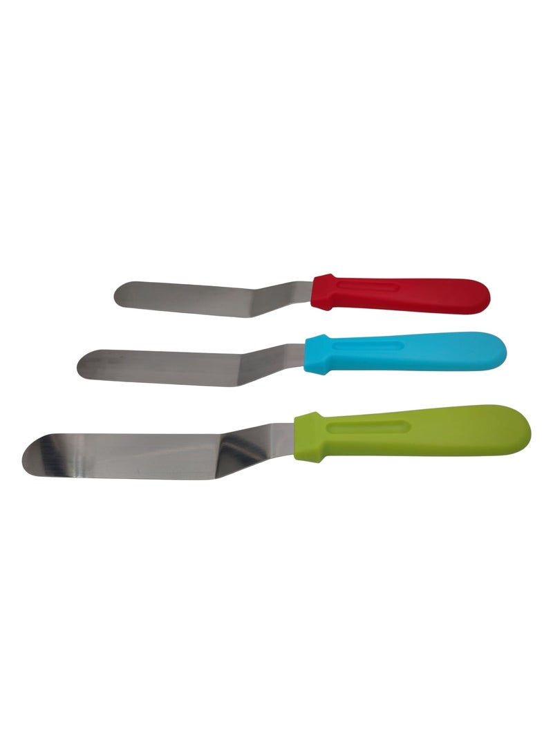 Stainless Steel Spatula Set, Baking Tools, Butter Scraper, Spatula, Cake Tools - Image 1