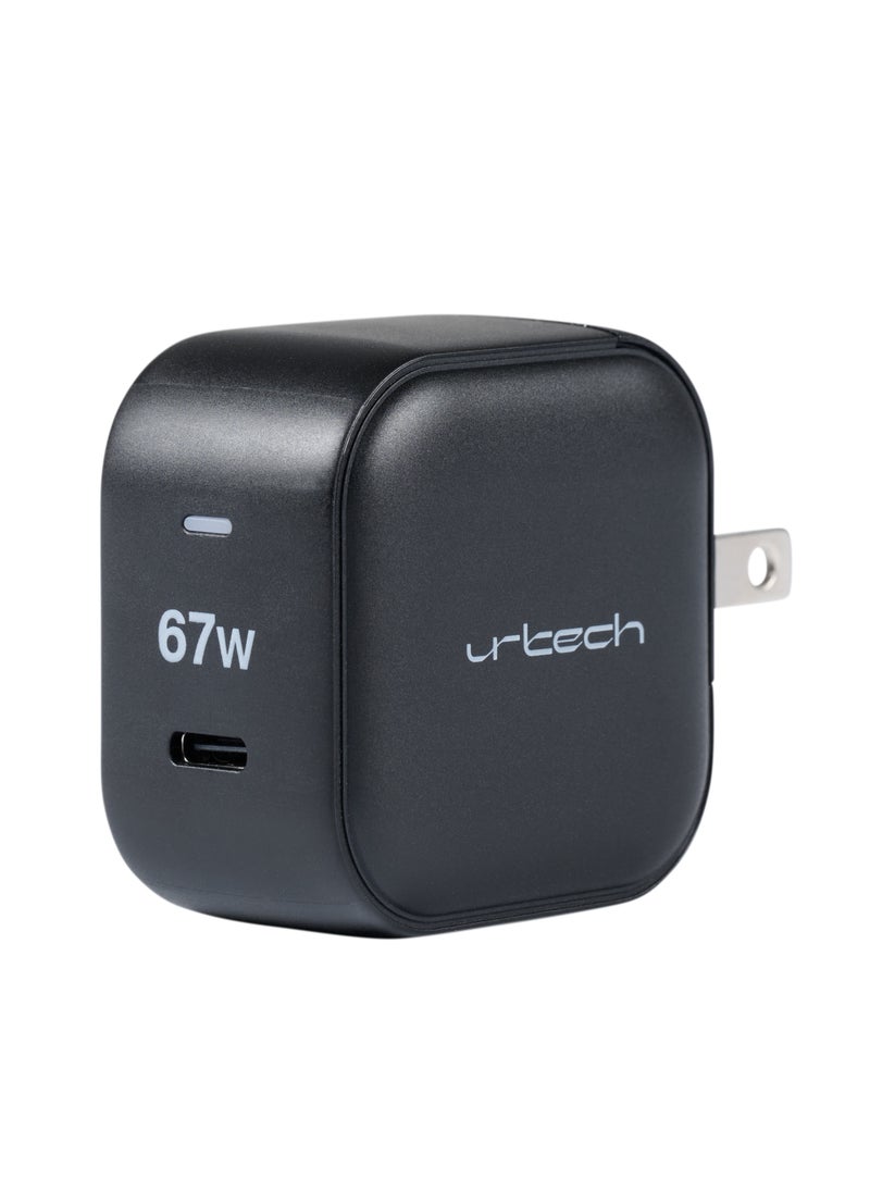 urtech URTECH 67W GaN Pro Executive Charger | Ultra-Compact Global Travel Power Adapter | Premium Fast Charging for MacBook, iPhone & Premium Devices  - Image 2