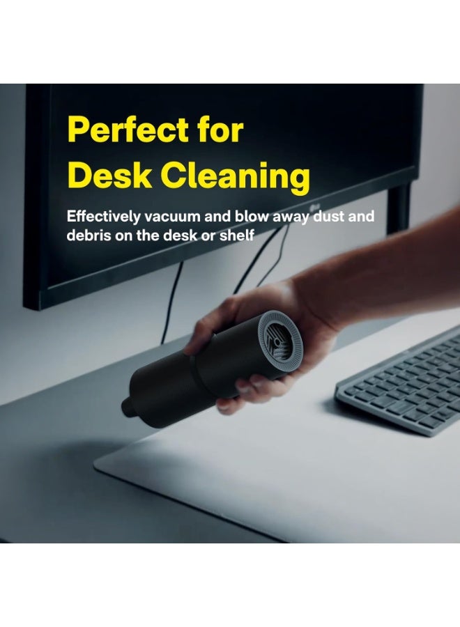 هوتو كبسولة الهواء المضغوط - منفاخ هواء صغير محمول للأجهزة الإلكترونية ولوحات المفاتيح وأجهزة الكمبيوتر المحمولة والكاميرات والأجهزة الإلكترونية، منفاخ غبار قوي لتنظيف المنزل والمكتب والسفر. - Image 4