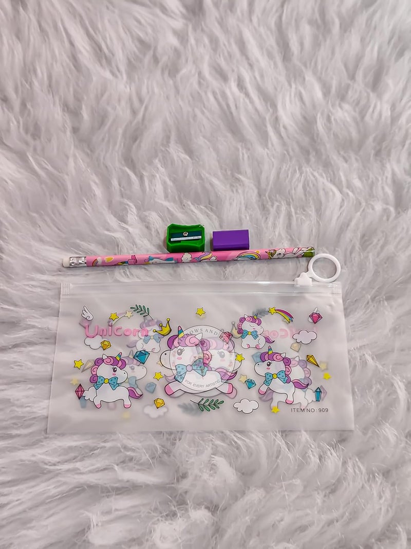 RH طقم قرطاسية متعدد الاستخدامات للأطفال الأفضل كهدية عودة، هدية حفلة للأطفال بالجملة (وحيد القرن) - Image 2