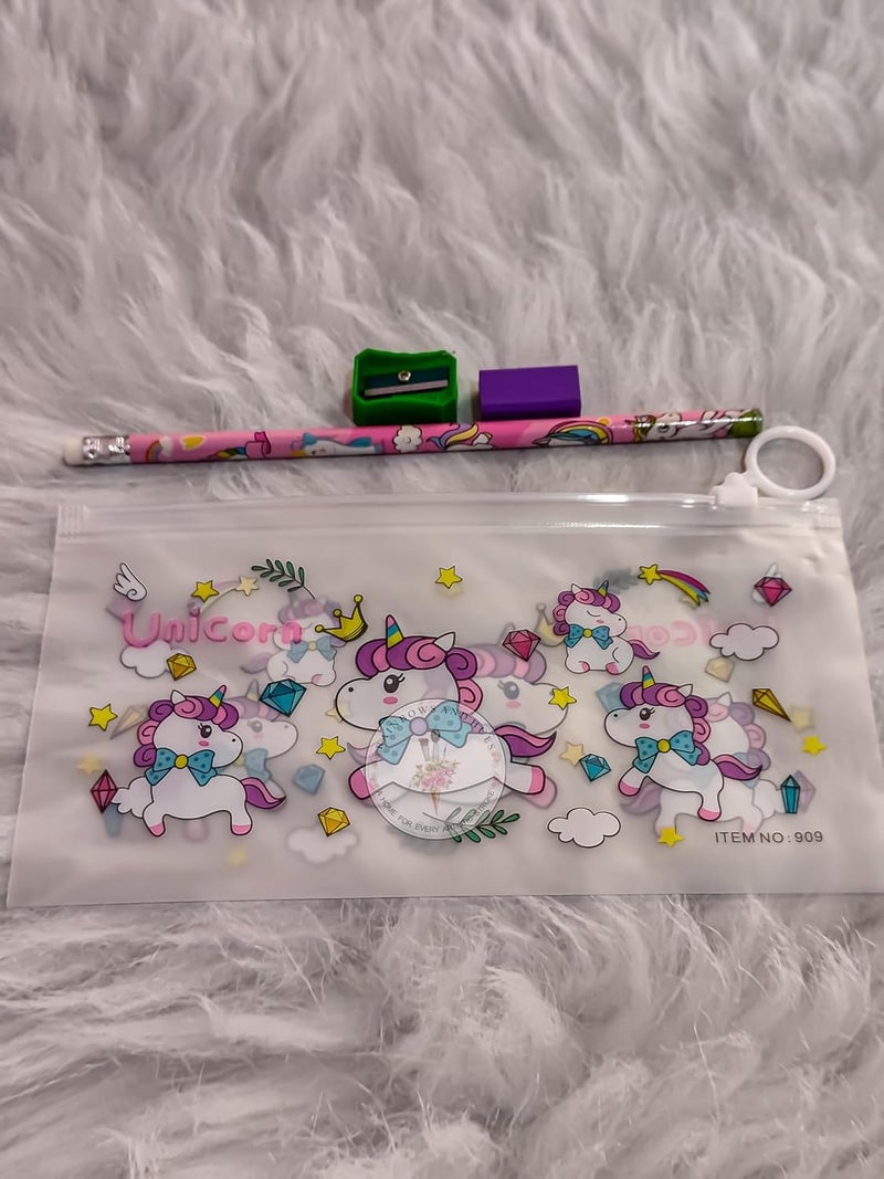 RH طقم قرطاسية متعدد الاستخدامات للأطفال الأفضل كهدية عودة، هدية حفلة للأطفال بالجملة (وحيد القرن) - Image 3