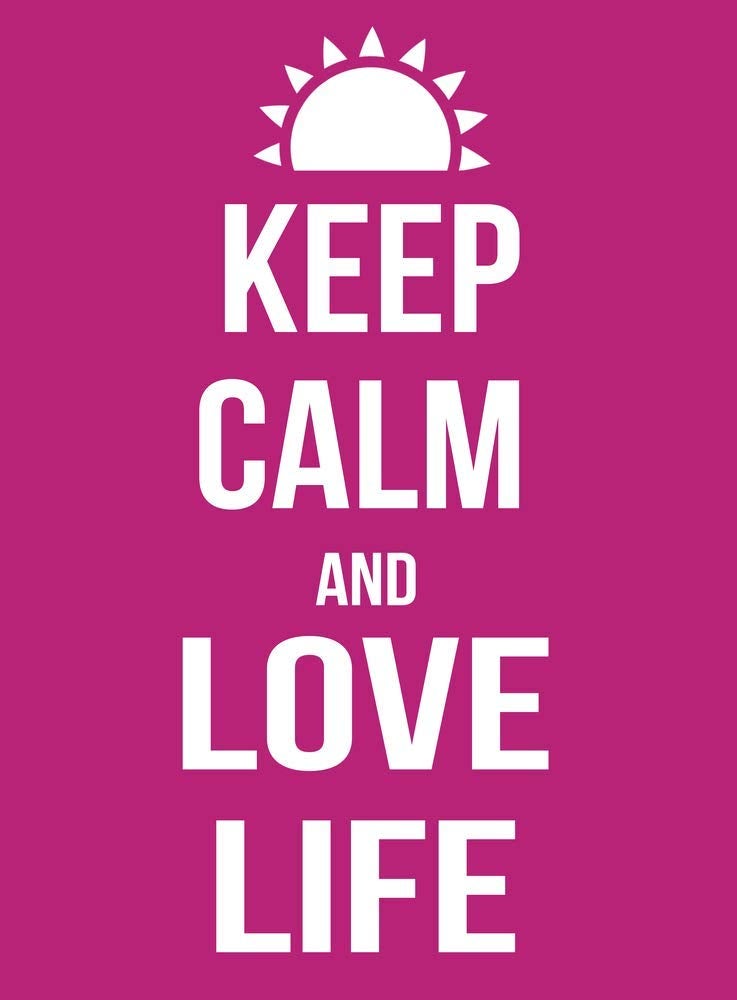 5 Ace keep calm and love life Poster Sticker|Inspirational poster|Motivational |Poster about life|Poster for living room,bed room,home,gym,office|self adesive poster - Image 5
