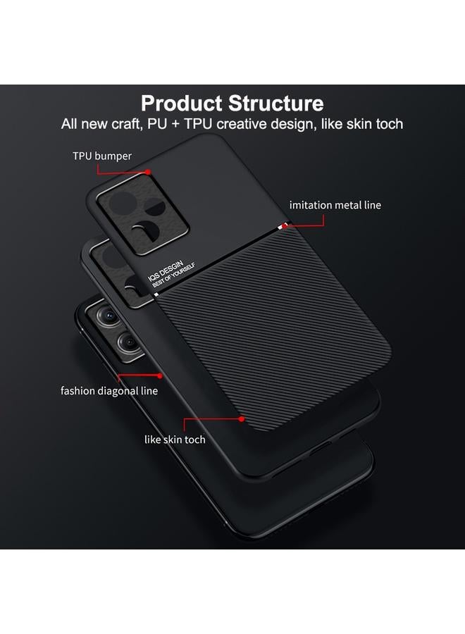 Zaboon Case For Infinix Hot 30i Classic Tilt Strip Grain Magnetic PC Hybrid TPU Phone Case - Image 4