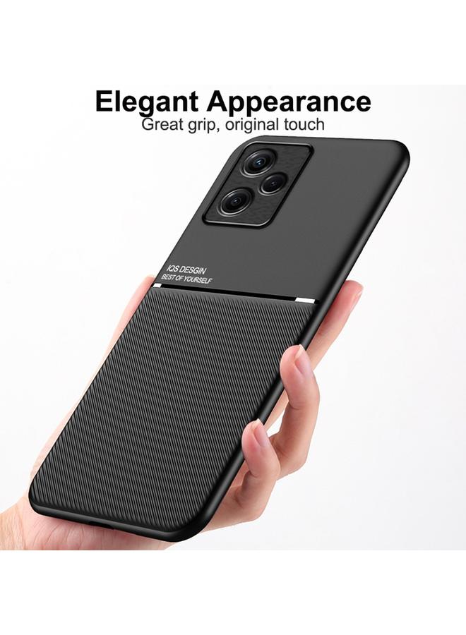 Zaboon Case For Infinix Hot 30i Classic Tilt Strip Grain Magnetic PC Hybrid TPU Phone Case - Image 2