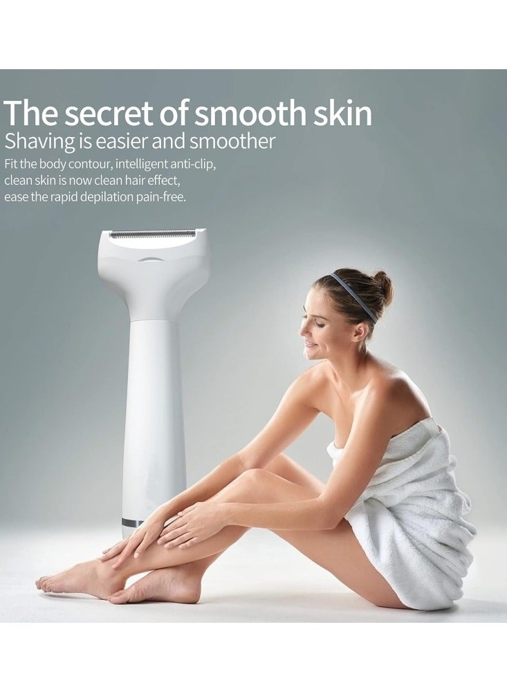 Bikini Electric Shaver for Women 5 in 1 Electric Rechargeable Epilator Lady Painless Hair Remover for Bikini Area/Nose/Armpit/Eyebrow/Facial - Image 4