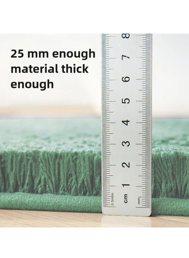 Bathroom mat, water absorbent, non-slip rug, toilet mat, shower mat, bedroom carpet, green, 40×60cm - Image 4