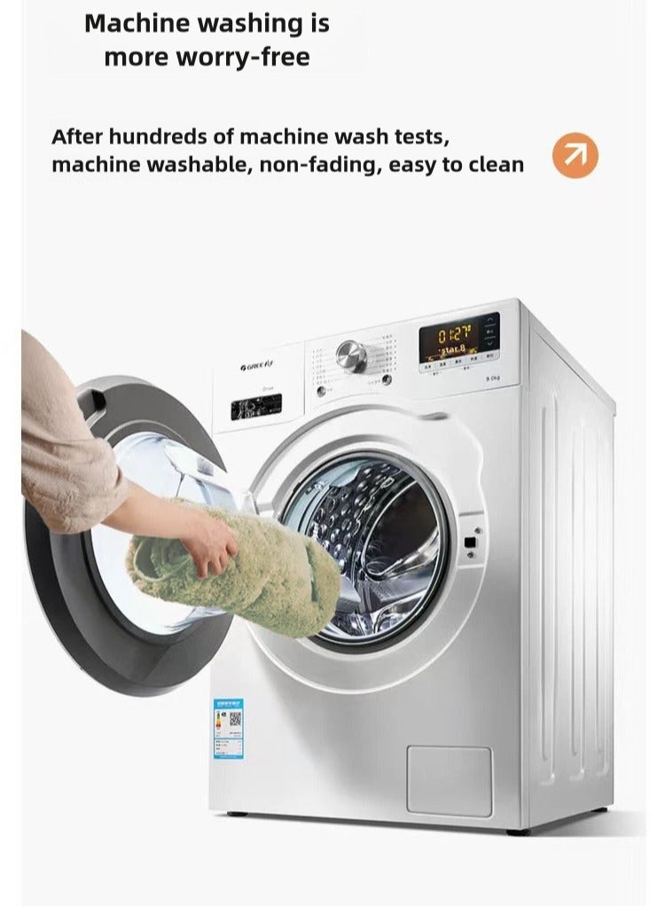 Bathroom mat, water absorbent, non-slip rug, toilet mat, shower mat, bedroom carpet, green, 40×60cm - Image 5