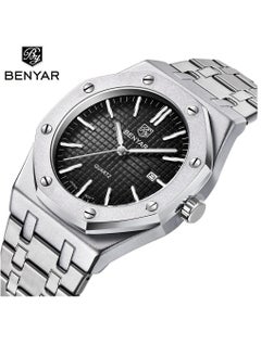 BENYAR Watches for Men Watch Luxury Stainless Steel Quartz Waterproof Watch 5156  - Image 1