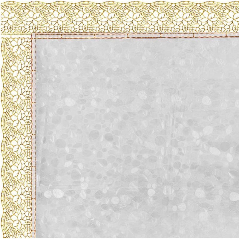 Shieldsmore Silver Plain Table Cover 40 60 inches Gold 3D 60 90 - Image 2
