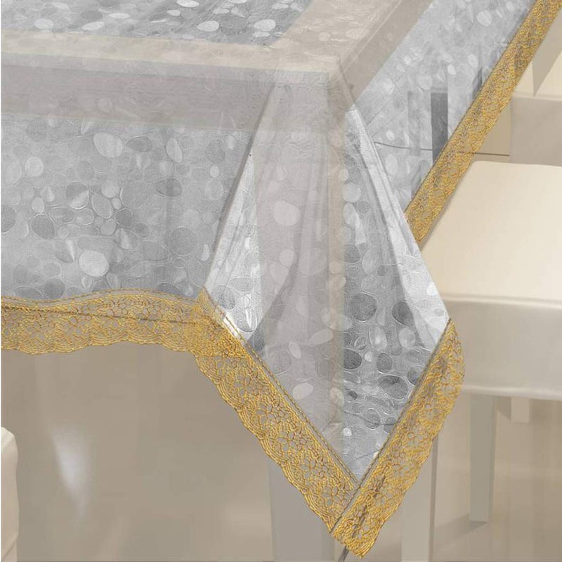 Shieldsmore Silver Plain Table Cover 40 60 inches Gold 3D 60 90 - Image 4
