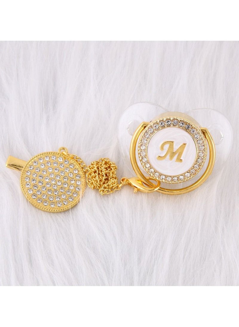 Loquat Alphabet Baby Shiny Diamond Pacifier