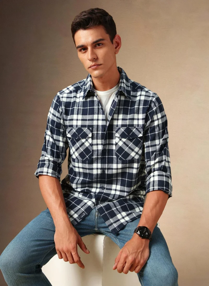 Dennis Lingo Navy Shirt For Men For Men