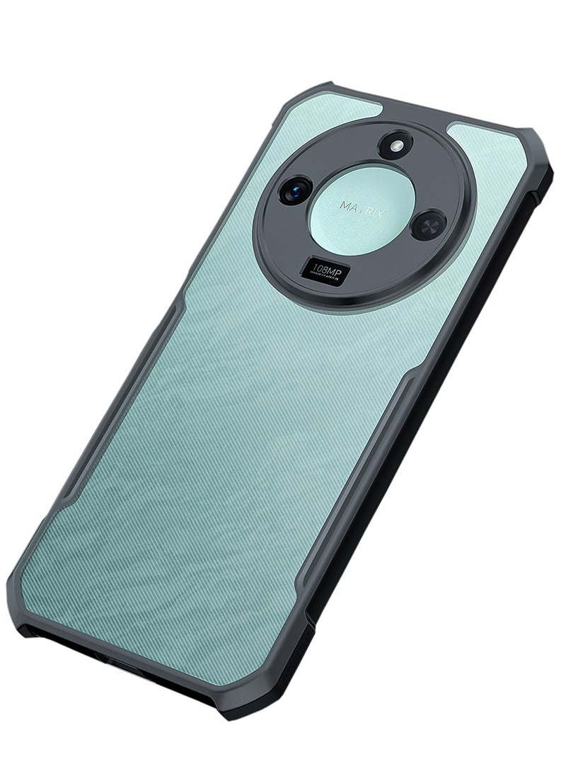 Generic For Honor X9C Smart Cover Case, Camera Lens Protection Back Cover, TPU+PC Shockproof Bumper Mobile Phone Case, Transparent Anti-Yellowing Slim Fit Protective Casing  - Image 1