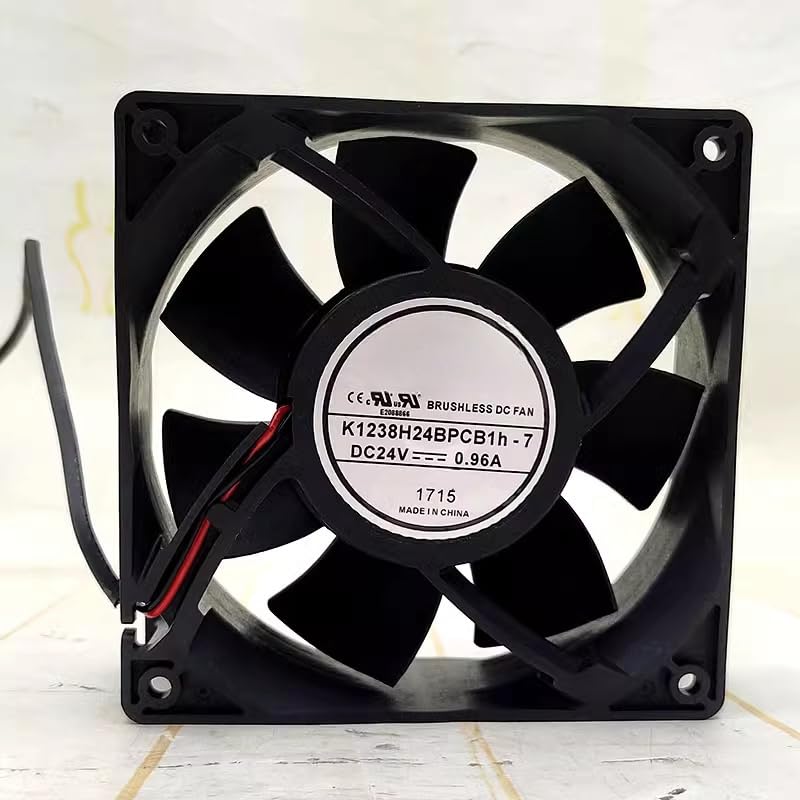 12038 12cm 24V 0.96A High Air Volume Cooling Fan K1238H24BPCB1h 7 - Image 2