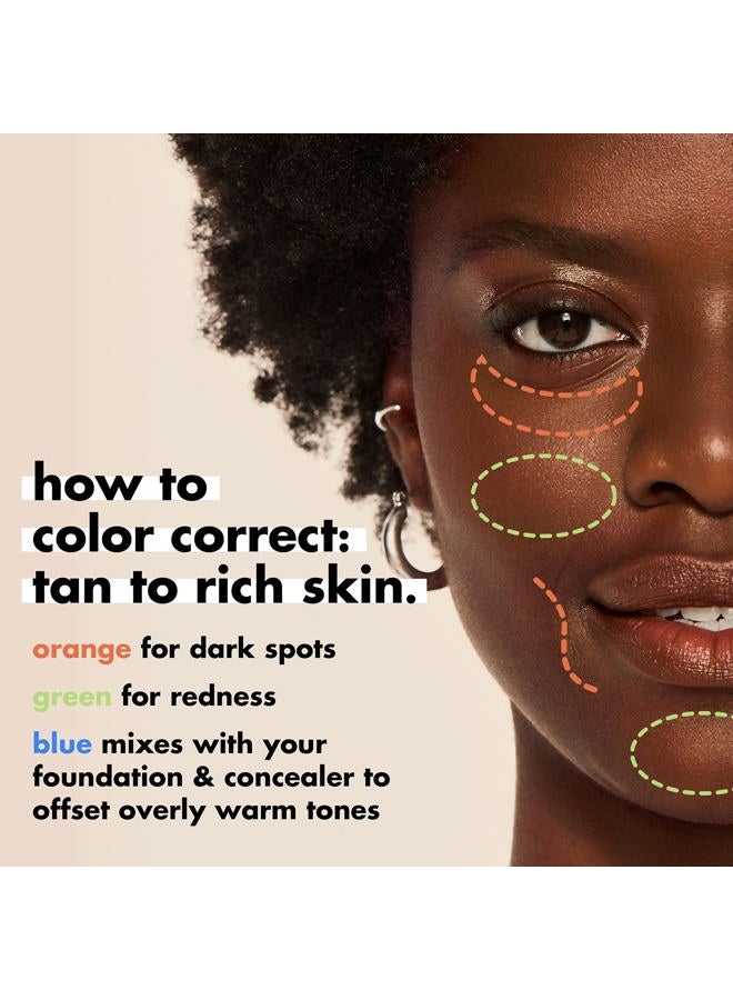 elf مصحح لون كامو، مصحح لون مرطب وطويل الأمد لتخفيص تغير اللون، البهتان والاحمرار، نباتي وخالي من القسوة، برتقالي - Image 5