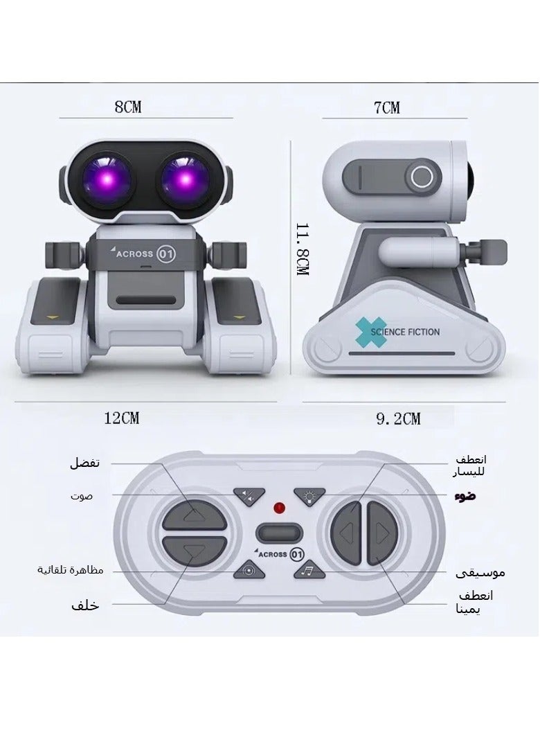 general New Remote Control Robot Toys Children's Sound and Light Dancing Electric Robots Girls Boys Toys Educational Interactive Toys (Pink) - Image 5