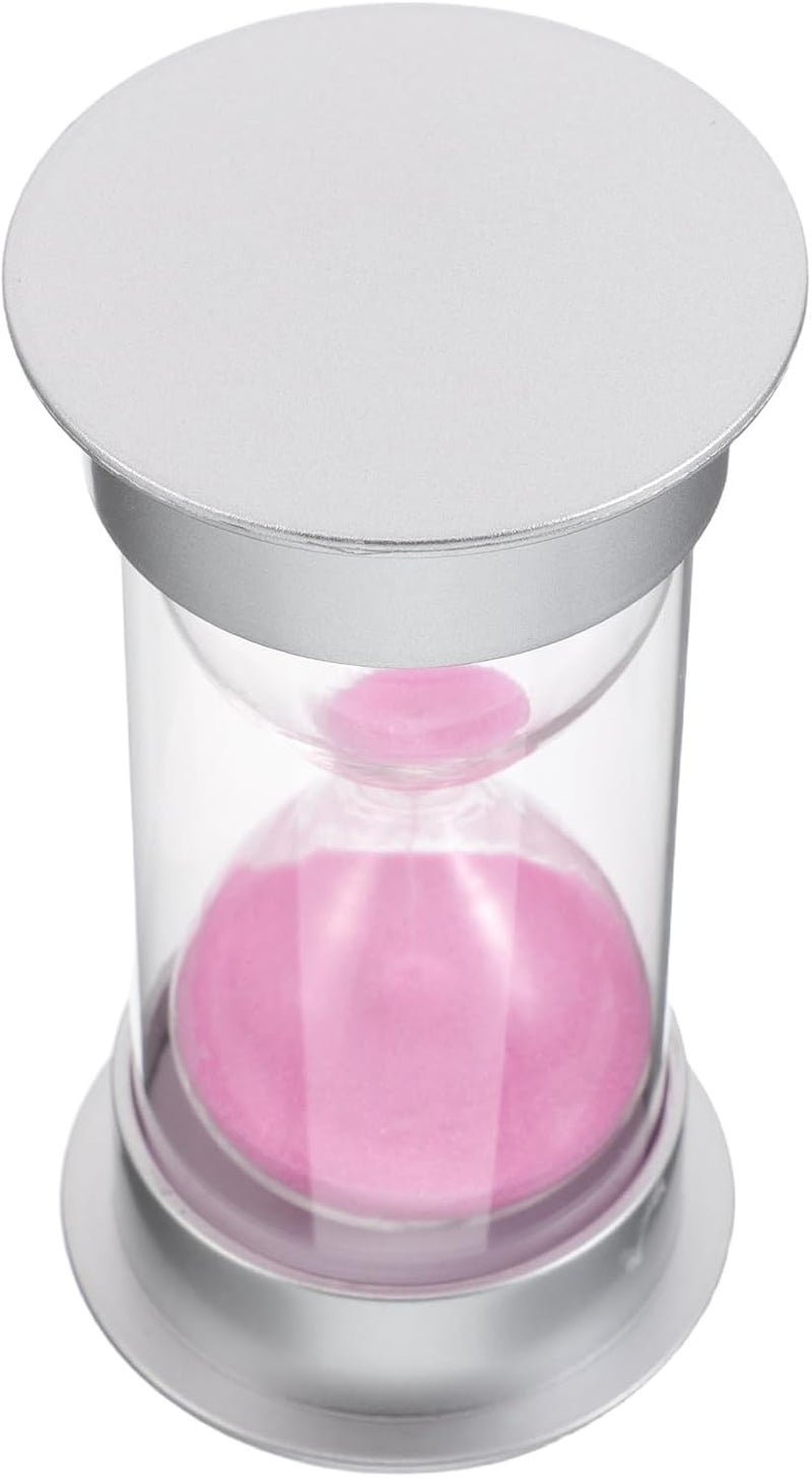 3/5/10/15/20/25/30 Minute Sand Hourglass Plastic Round for Time Management Classroom Office Use Portable Precise Timer Potty Yoga Kitchen Use(Pink,15 Minutes) - Image 3