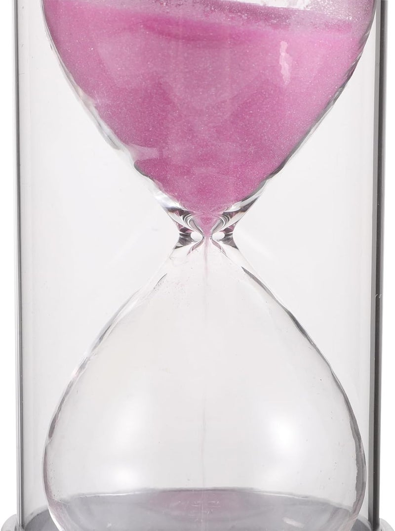 3/5/10/15/20/25/30 Minute Sand Hourglass Plastic Round for Time Management Classroom Office Use Portable Precise Timer Potty Yoga Kitchen Use(Pink,15 Minutes) - Image 4