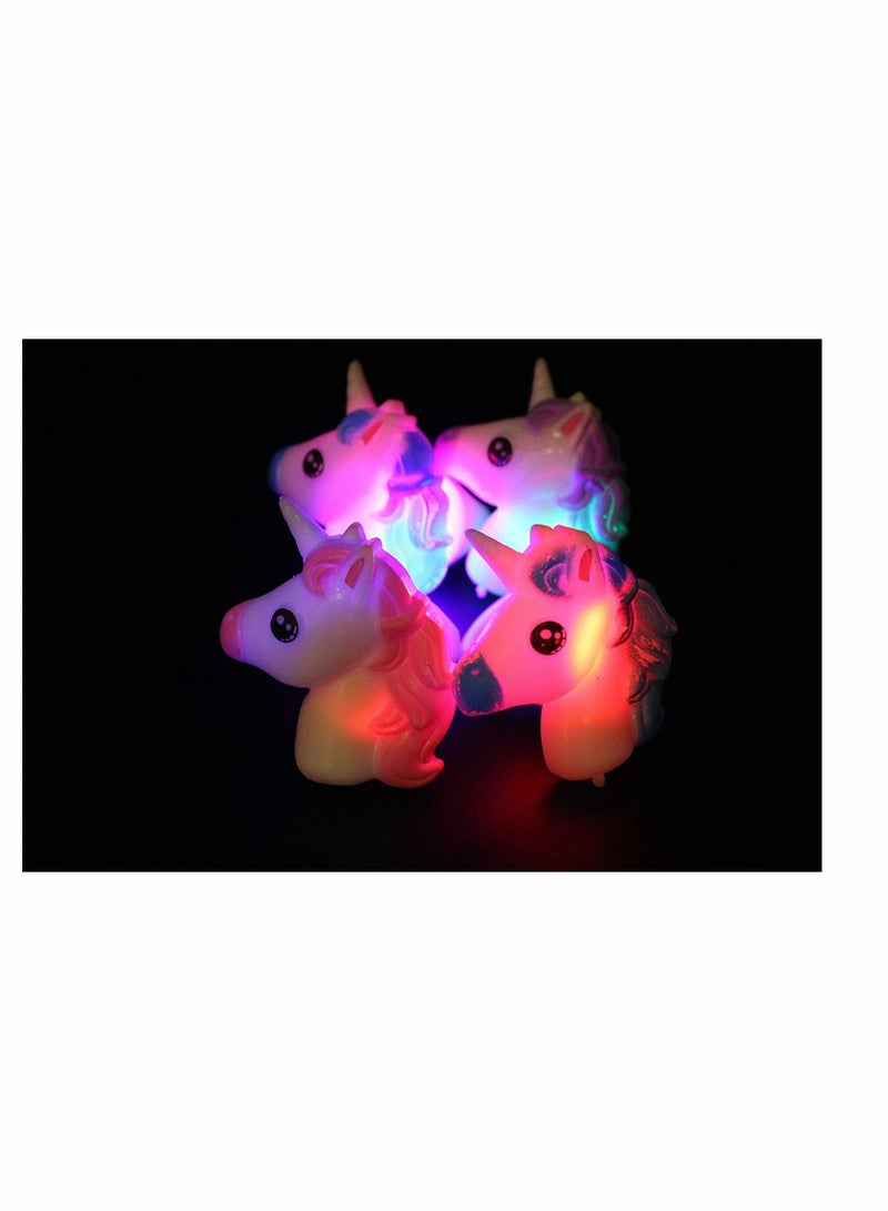 SYOSI 24 Pack LED Light Up Bumpy Rings Party Favors For Kids Prizes Box Toys For Birthday Classroom Rewards Treasure Box Prizes Toys Glow Party Supplies Random Color - Image 5