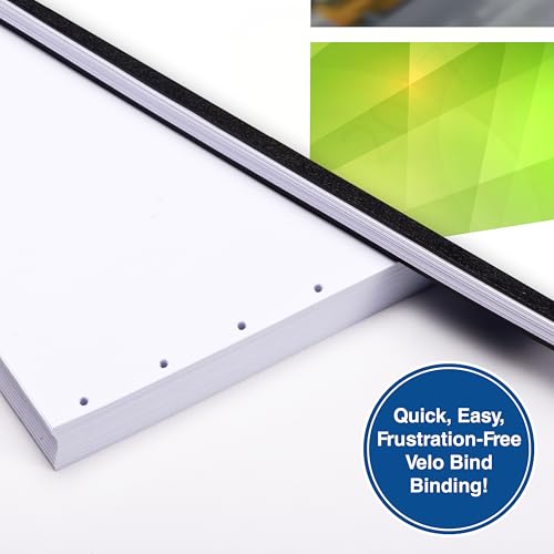 PrintWorks Professional Pre-Punched 11 Hole Velo Bind Paper for 11 Pin & 4 Pin Binding Spines - Book Binding Printer Paper - Made in the USA - 500 Sheets - 8.5" x 11" - 20 lb - 92 Bright White (04330) - Image 5
