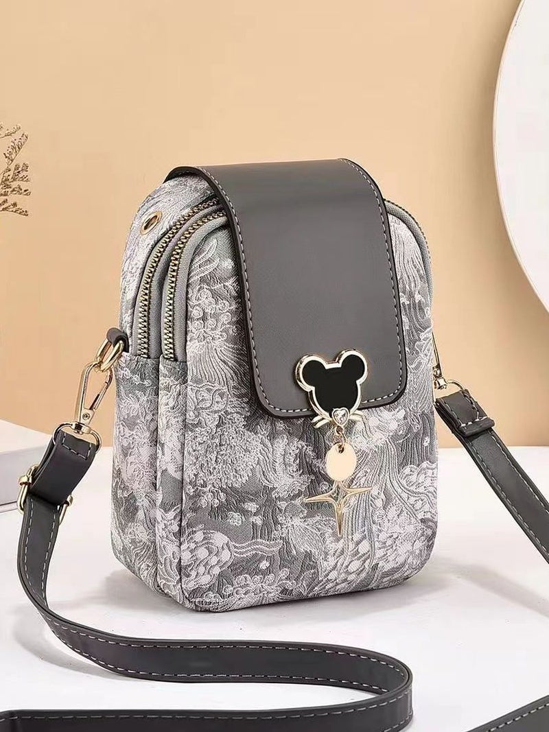 Niche Women'S Bag Autum New Style Versatile Multi-Compartment Shoulder Bag Cross-Body Mobile Phone Bag Portable Women'S Bag - Image 5