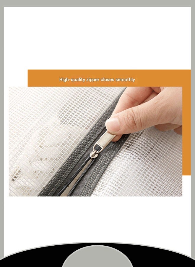 Shoe Storage Bag with Handheld Design Waterproof Smooth Zipper Transparent View Design Perfect for Organizing Footwear（S）  - Image 5
