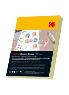 Kodak A4 Sticker Paper (210X297mm) Glossy - 100 sheets  - Image 1