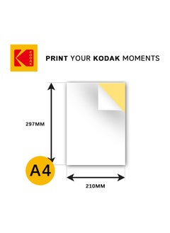 Kodak A4 Sticker Paper (210X297mm) Glossy - 100 sheets  - Image 2